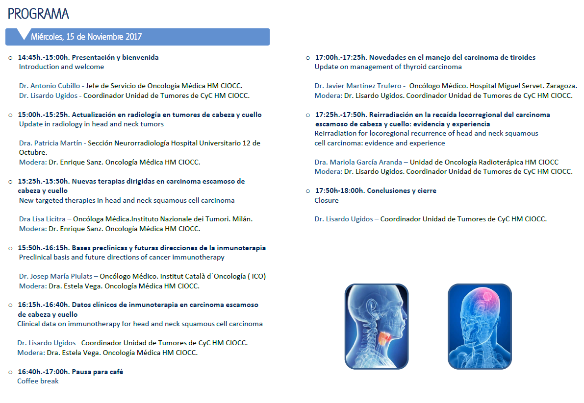 curso tumores cabeza y cuello
